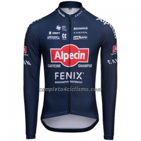 Maglia 2022 Alpecin-Fenix Manica Lunga Blu